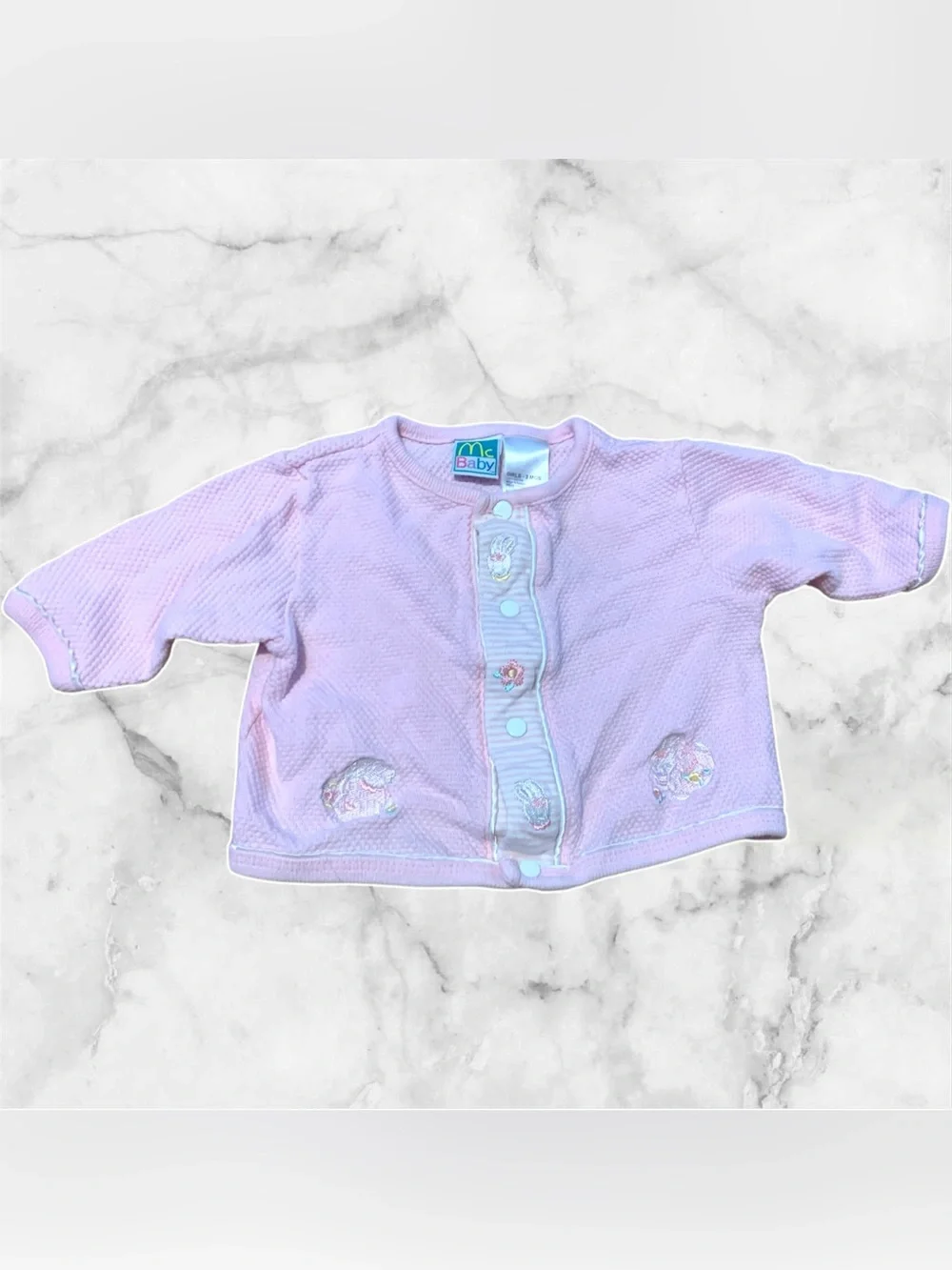 Mc Baby Baby Girl Button Up Long Sleeve Shirt